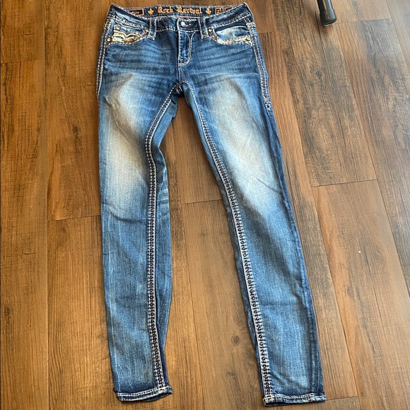 Rock Revival Denim with Silver Accents - Picture 1 of 14